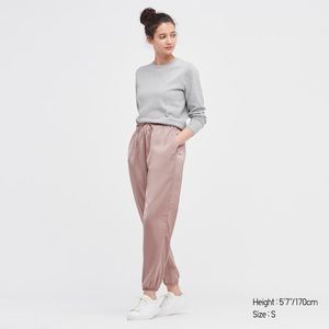 Satin Drape Jogger Pants, XXL